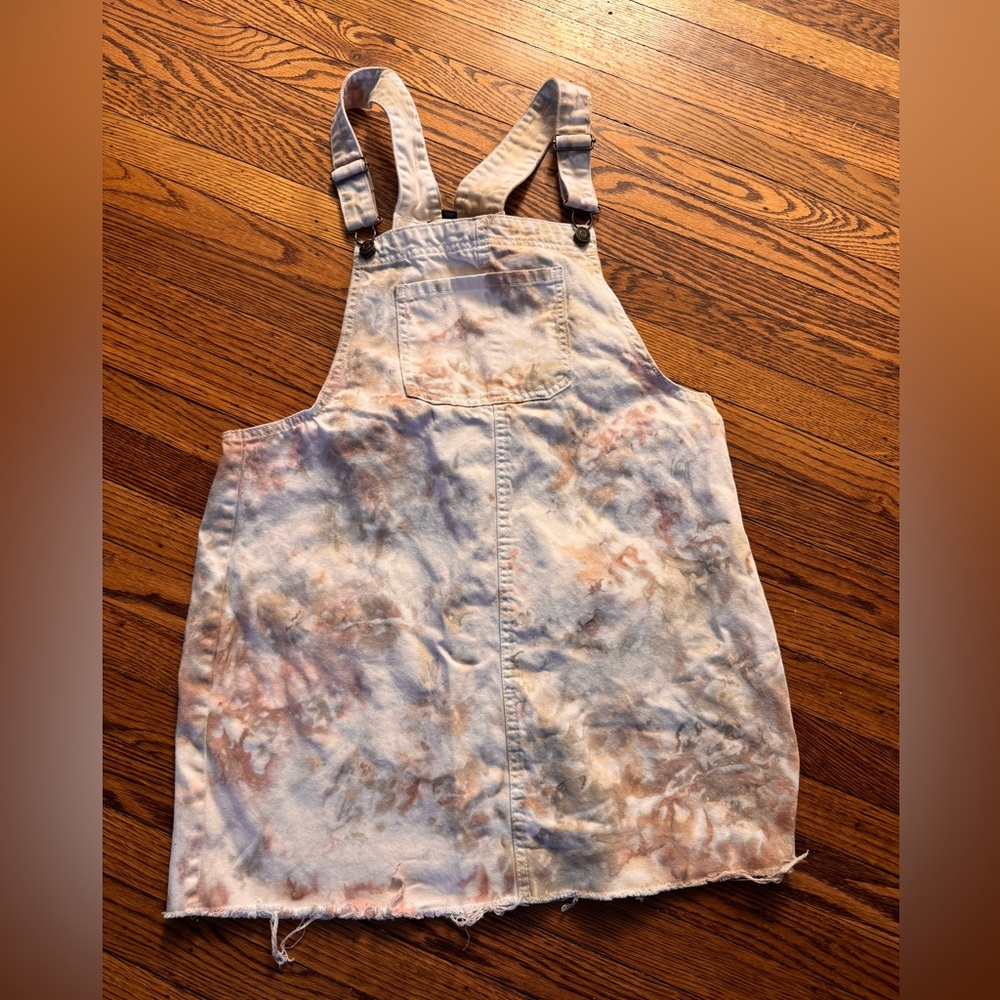 Wild Fable Tie-Dye Denim Overalls